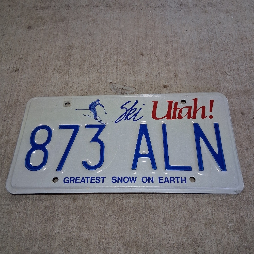 UTAH SKI GREATEST SNOW ON EARTH COLLECTABLE PLATE